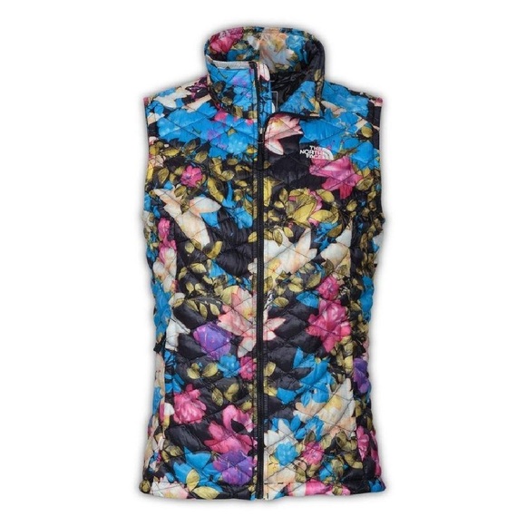 THE NORTH FACE Floral Thermoball Quilted TNF Floral Vest Size Medium - Picture 2 of 2
